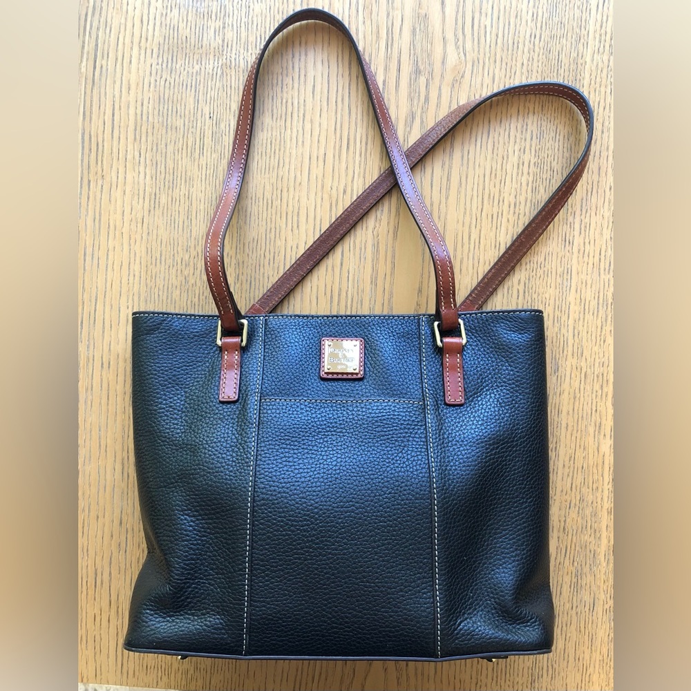 Dooney & Bourke Black Pebble Grain Small Lexington Bag